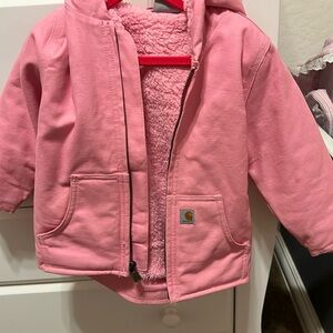 Pink Carhartt toddler coat
